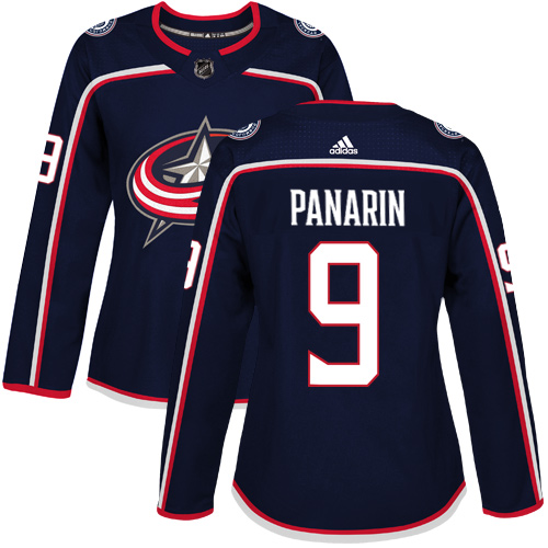 Adidas Blue Jackets #9 Artemi Panarin Navy Blue Home Authentic Women's Stitched NHL Jersey